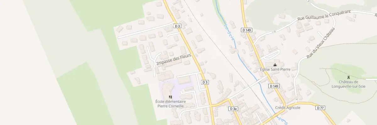 Plan du 1 Imp des Fleurs à Longueville-sur-Scie
