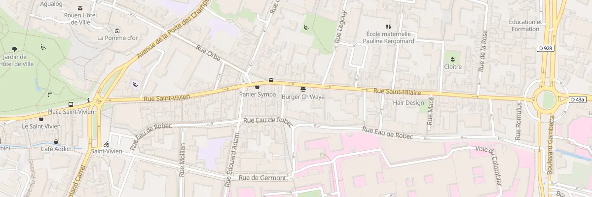 Plan du 127 Rue Saint Hilaire à Rouen