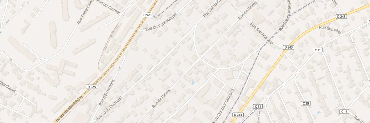 Plan du 59 Rue de Reims à Rouen