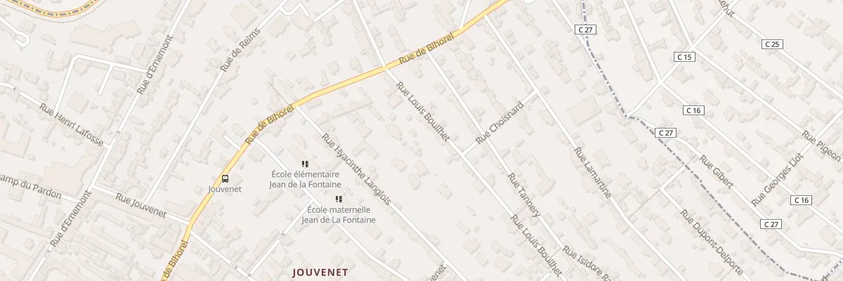 Plan du 33 Rue Louis Bouilhet à Rouen