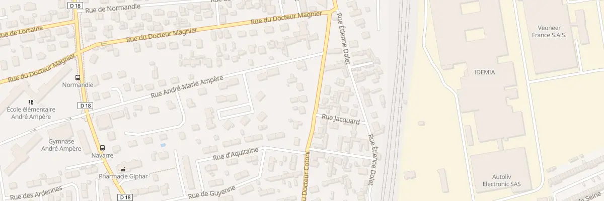 Plan du 8 Rue Docteur Cotoni à Saint-Étienne-du-Rouvray