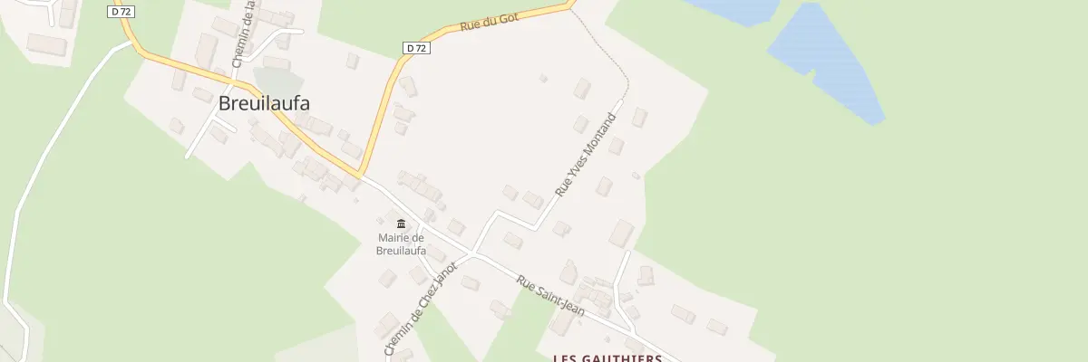Plan du 6 Rue Yves Montand à Breuilaufa