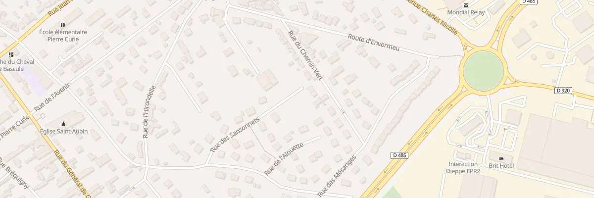 Plan du 16 Rue du Chemin Vert à Dieppe