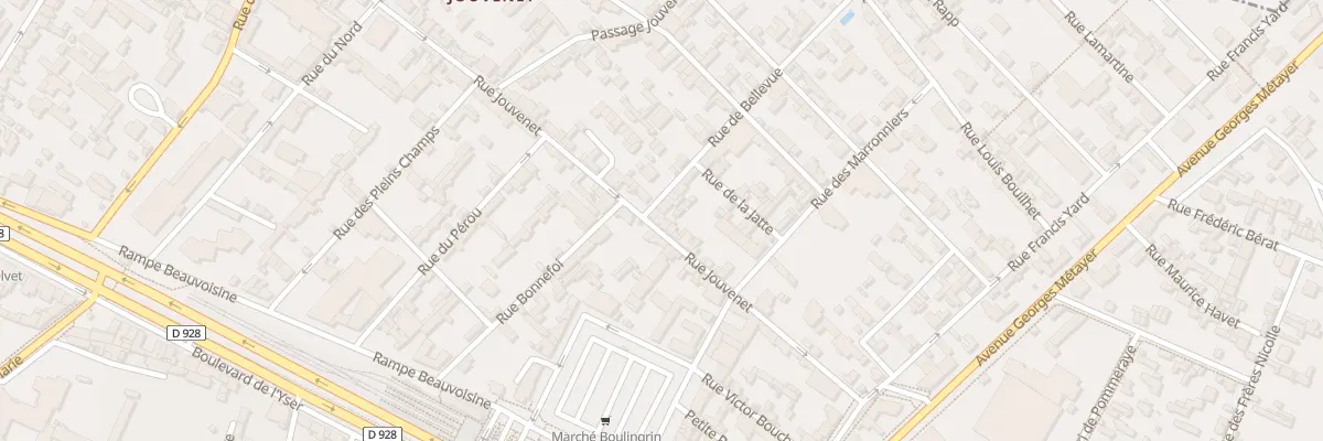 Plan du 30 Rue Jouvenet à Rouen