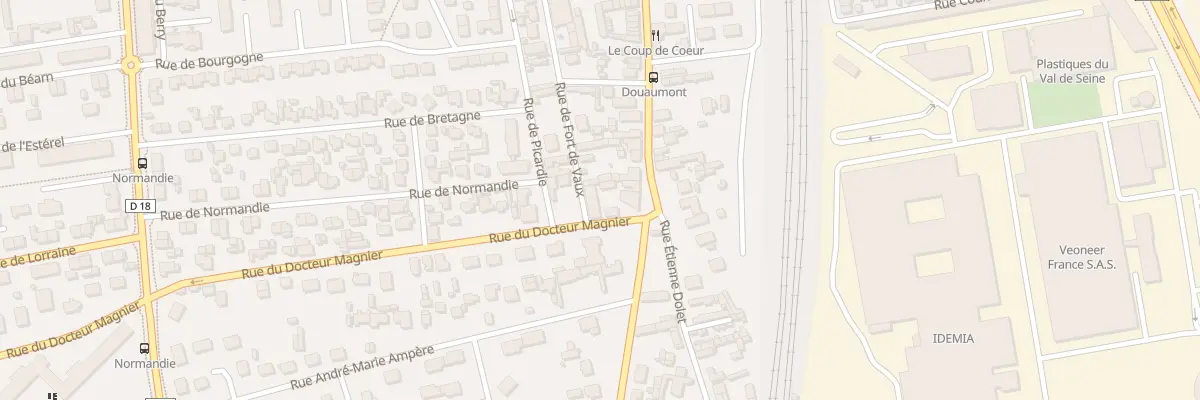 Plan du 2B Rue Doc F Magnier à Saint-Étienne-du-Rouvray