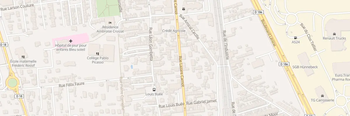 Plan du 52 Rue Lazare Carnot à Saint-Étienne-du-Rouvray