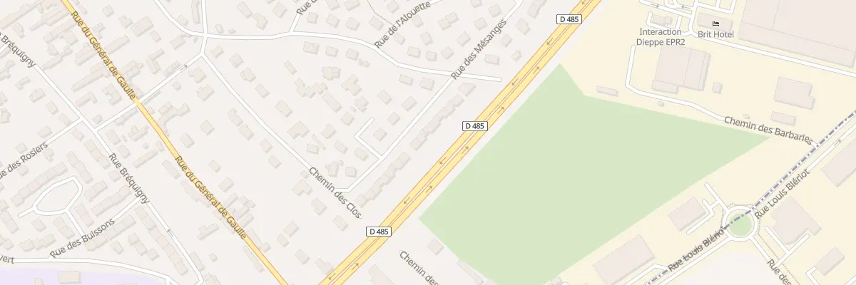 Plan du 43 Rue des Mésanges à Dieppe
