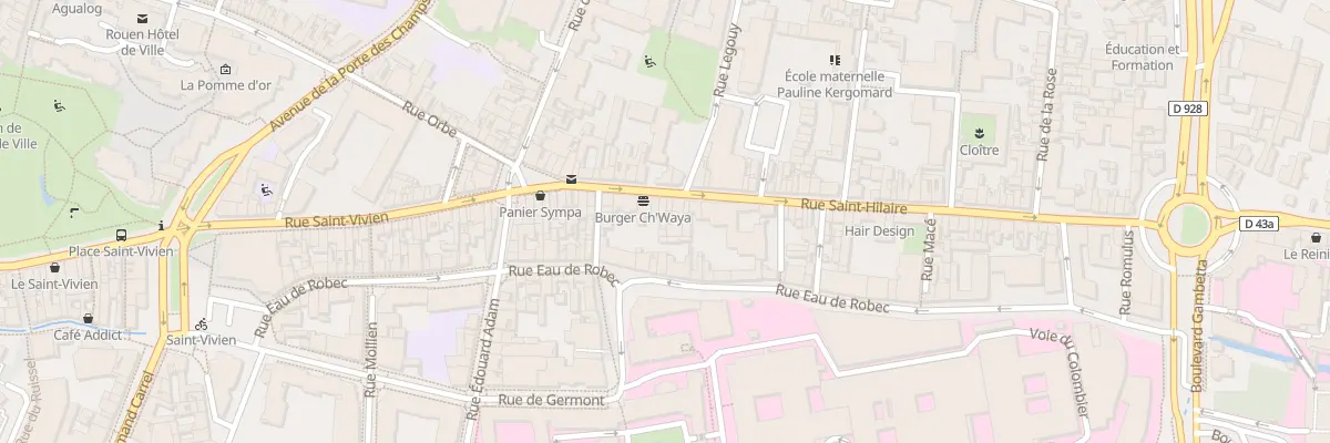 Plan du 111 Rue Saint Hilaire à Rouen