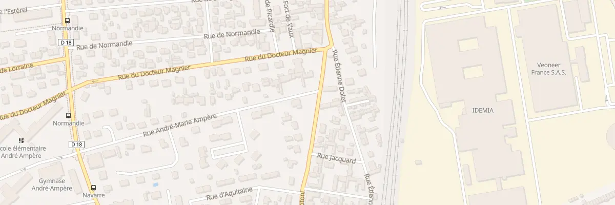 Plan du 1B Rue Ampère à Saint-Étienne-du-Rouvray