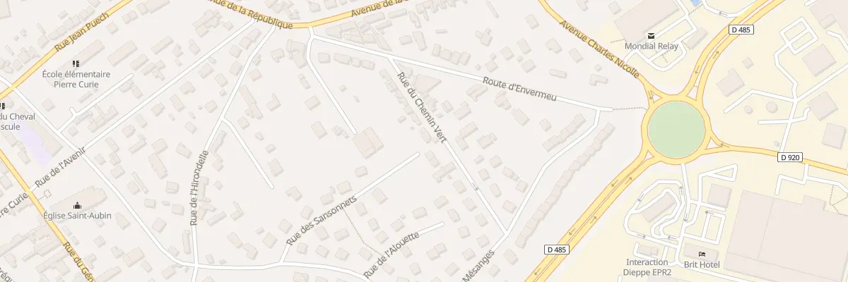 Plan du 14 Rue du Chemin Vert à Dieppe