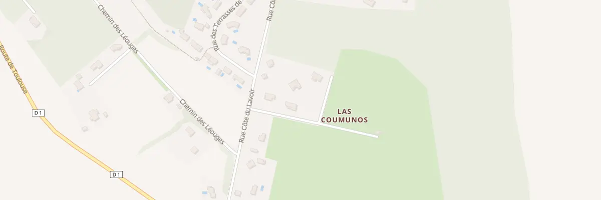 Plan du 9006 Las Coumunos au Grès