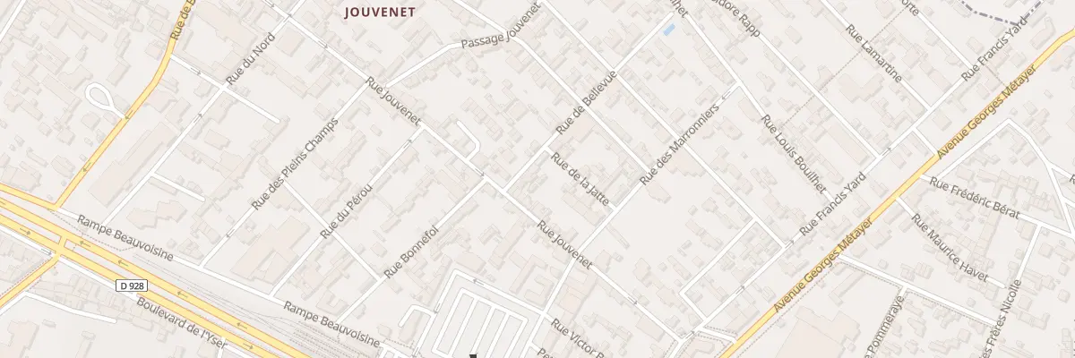 Plan du 2B Rue de Bellevue à Rouen