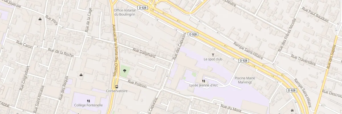 Plan du 2 Rue Daliphard à Rouen