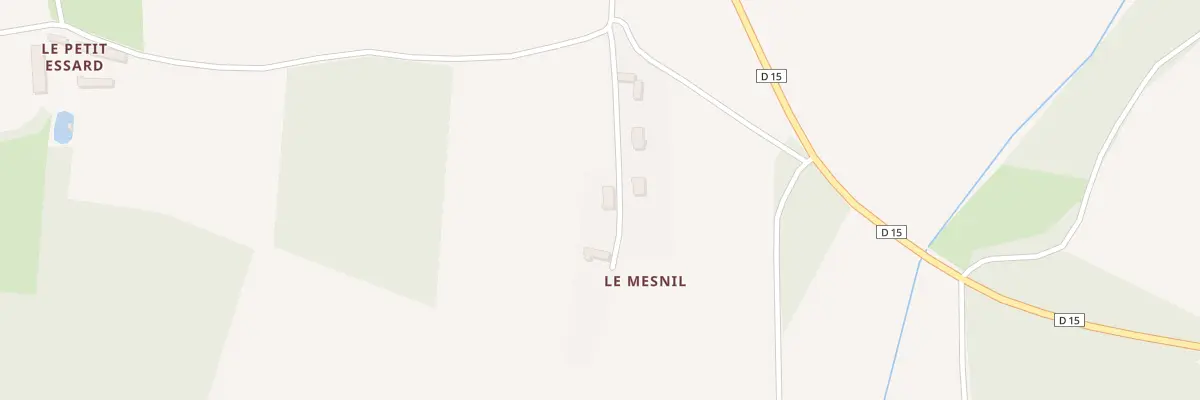 Plan du 4 Le Mesnil à Frazé