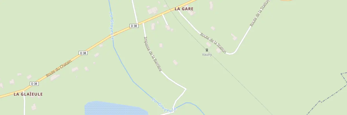 Plan du 9 Imp de la Barrière à Vaulry