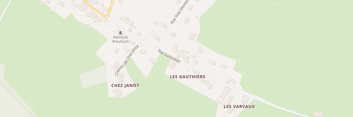 Plan du 2 Che des Gauthiers à Breuilaufa