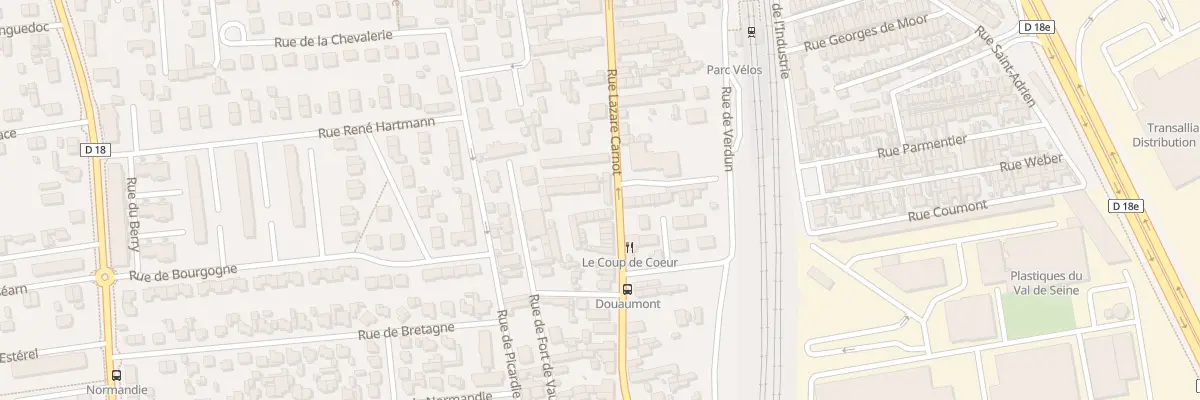 Plan du 90 Rue Lazare Carnot à Saint-Étienne-du-Rouvray