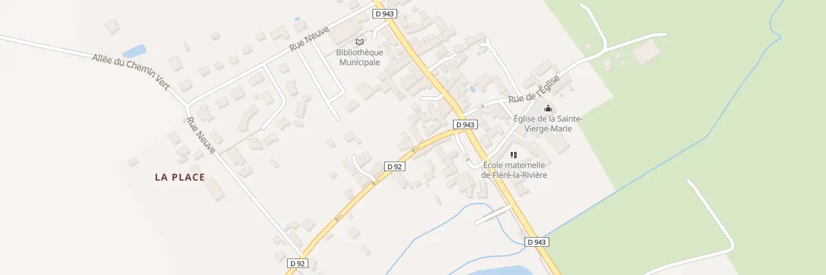 Plan du 6 Rte de St Flovier à Fléré-la-Rivière