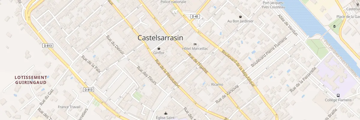 Plan du 2 Rue de la Discrétion à Castelsarrasin