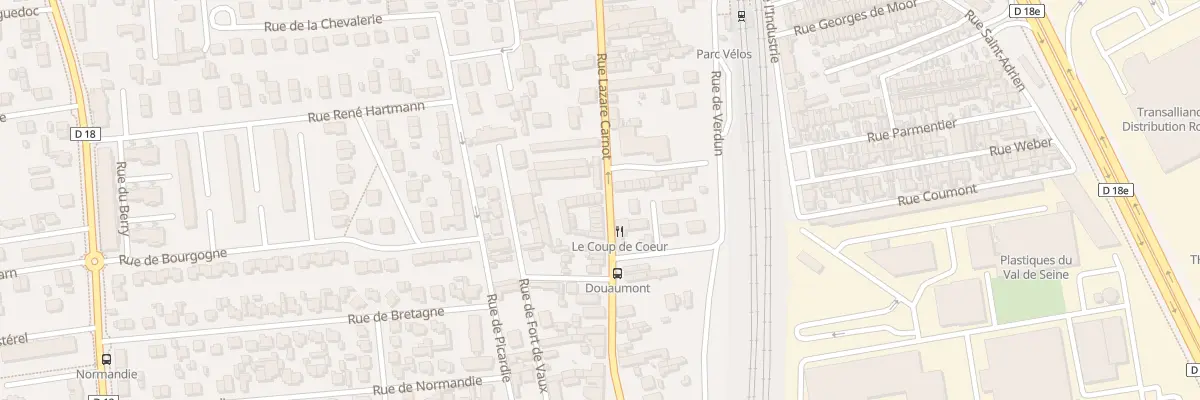 Plan du 92 Rue Lazare Carnot à Saint-Étienne-du-Rouvray