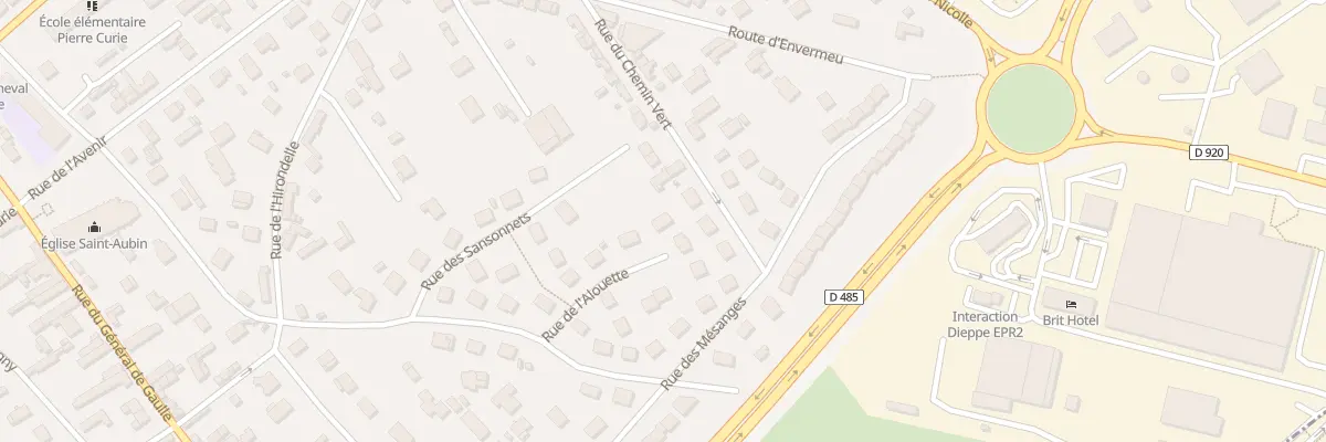 Plan du 9 Rue de l’Alouette à Dieppe
