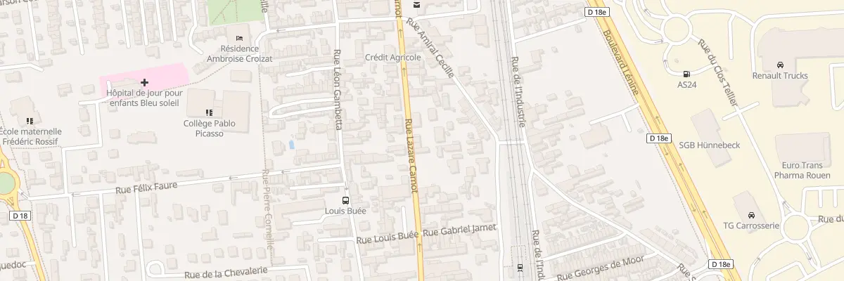 Plan du 65 Rue Lazare Carnot à Saint-Étienne-du-Rouvray