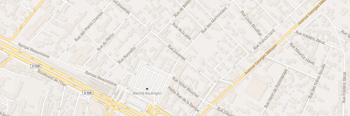 Plan du 9 Rue Jouvenet à Rouen