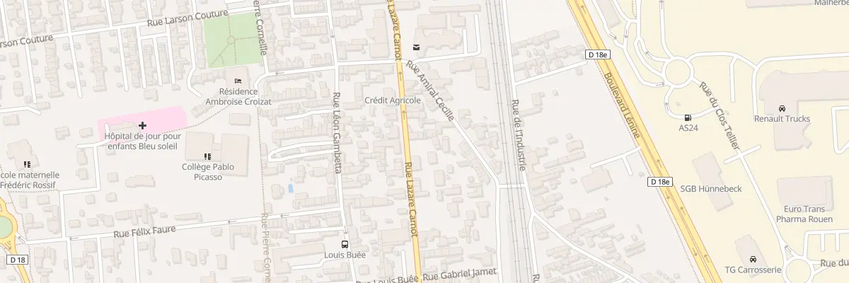 Plan du 61 Rue Lazare Carnot à Saint-Étienne-du-Rouvray
