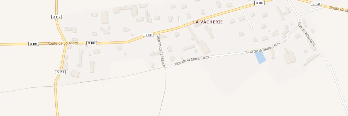 Plan du 3 Che de la Messe à Surville