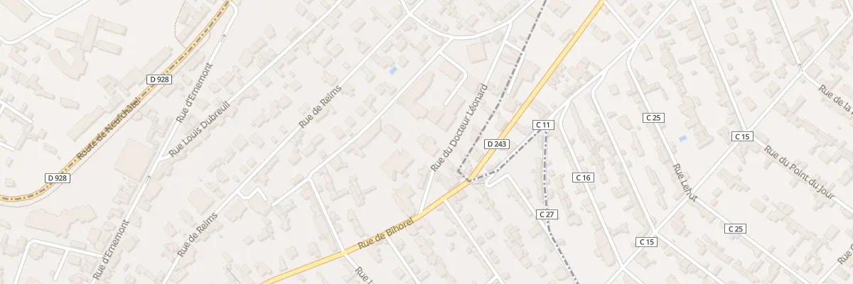 Plan du 5 Rue du Doc Leonard à Rouen