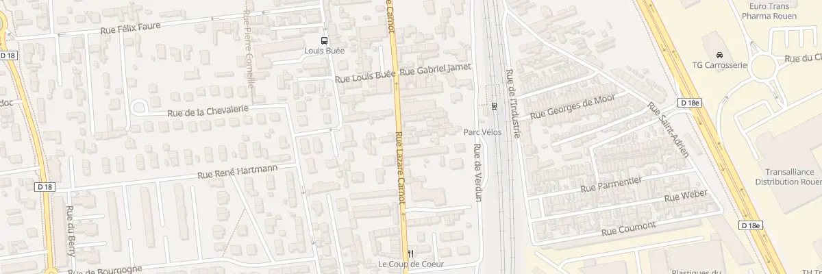 Plan du 119 Rue Lazare Carnot à Saint-Étienne-du-Rouvray