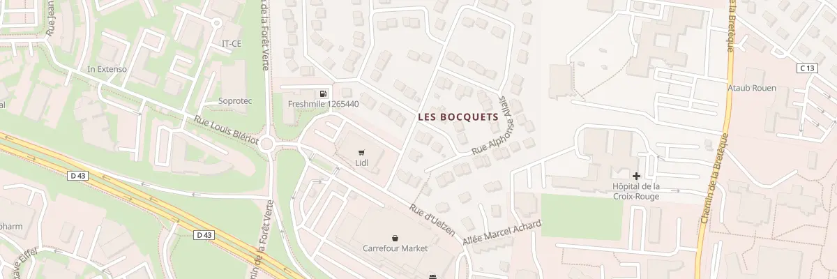 Plan du 227 Rue Alphonse Allais à Bois-Guillaume