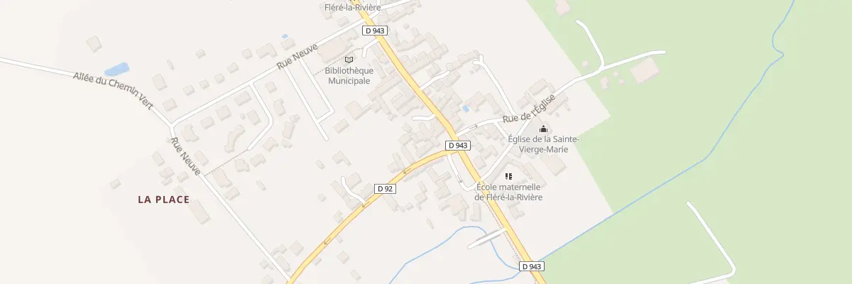 Plan du 2 Rte de St Flovier à Fléré-la-Rivière