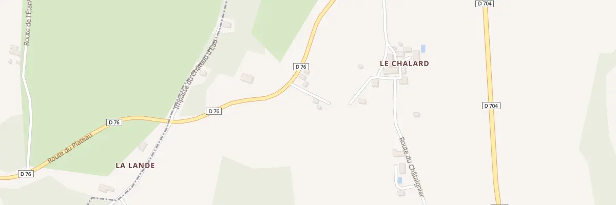 Plan du 9999 Le Chalard à Anlhiac