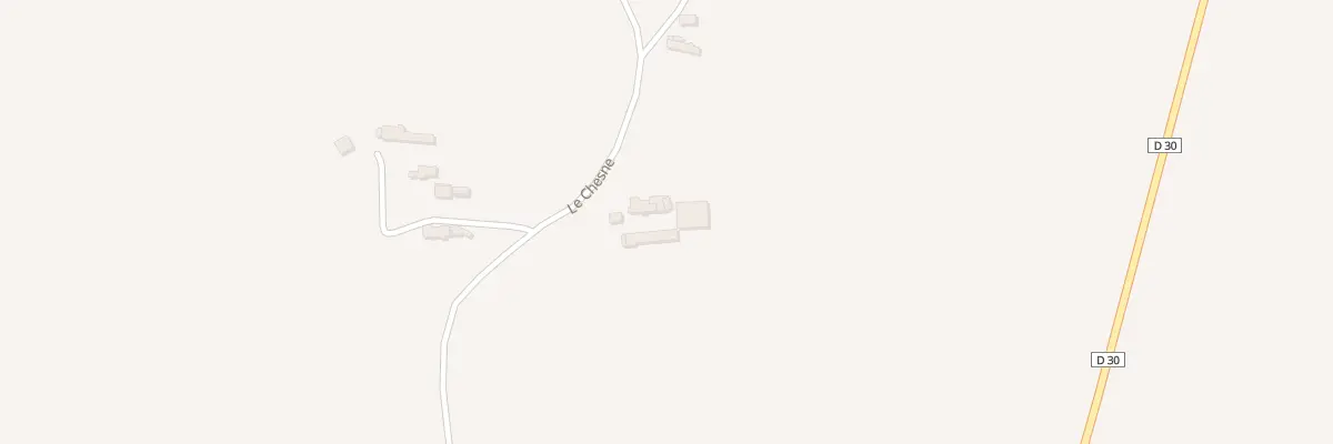 Plan du 2 Le Chesne à Happonvilliers