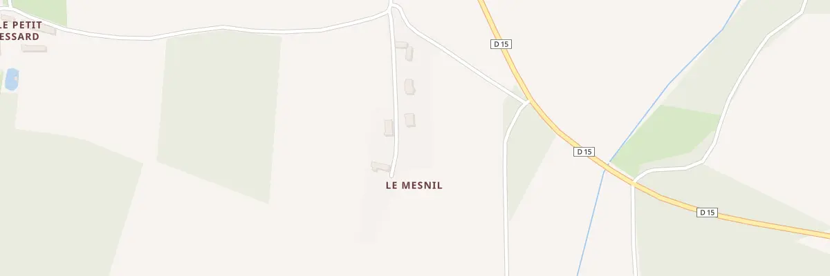 Plan du 3 Le Mesnil à Frazé