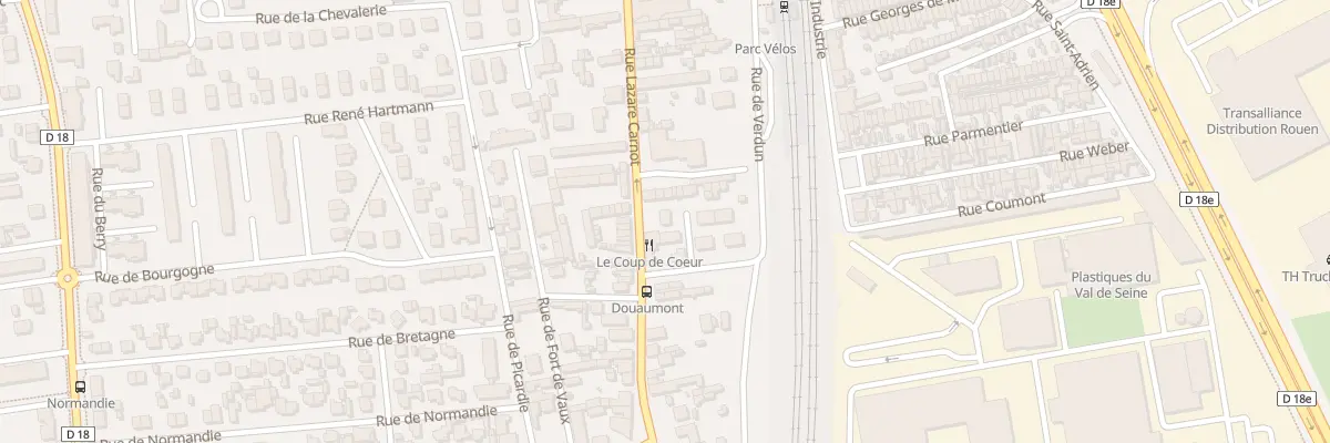 Plan du 217 Rue Lazare Carnot à Saint-Étienne-du-Rouvray