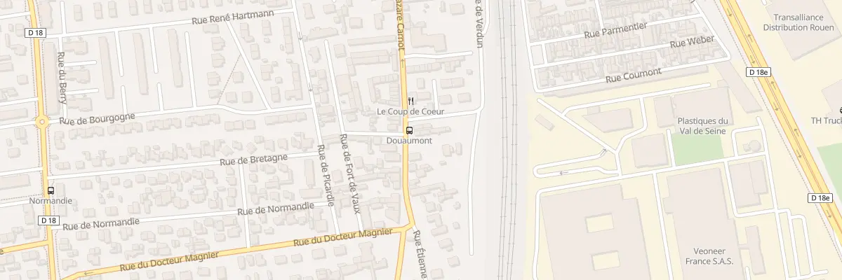 Plan du 223 Rue Lazare Carnot à Saint-Étienne-du-Rouvray