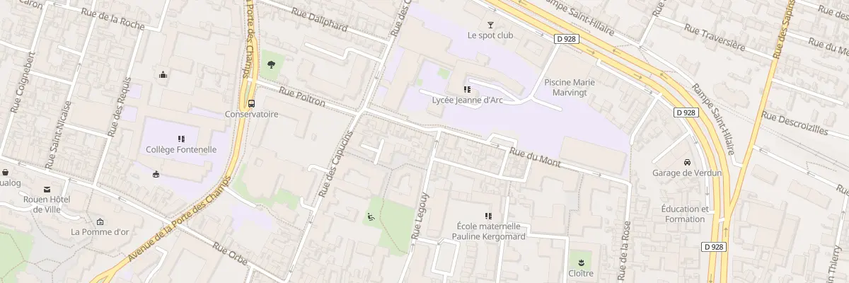 Plan du 3 Rue Sainte Genevieve du Mont à Rouen