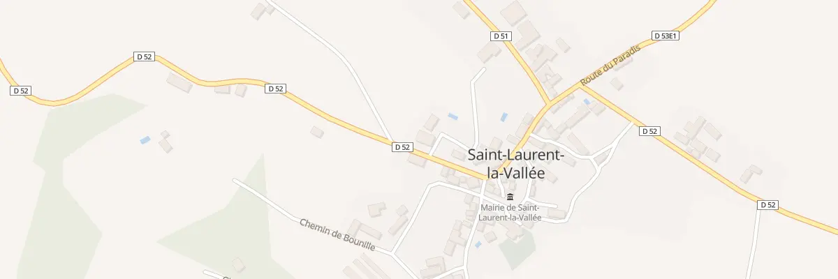 Plan du 195A Le Bourg à Saint-Laurent-la-Vallée