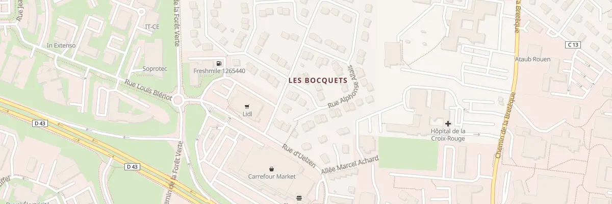 Plan du 209 Rue Alphonse Allais à Bois-Guillaume