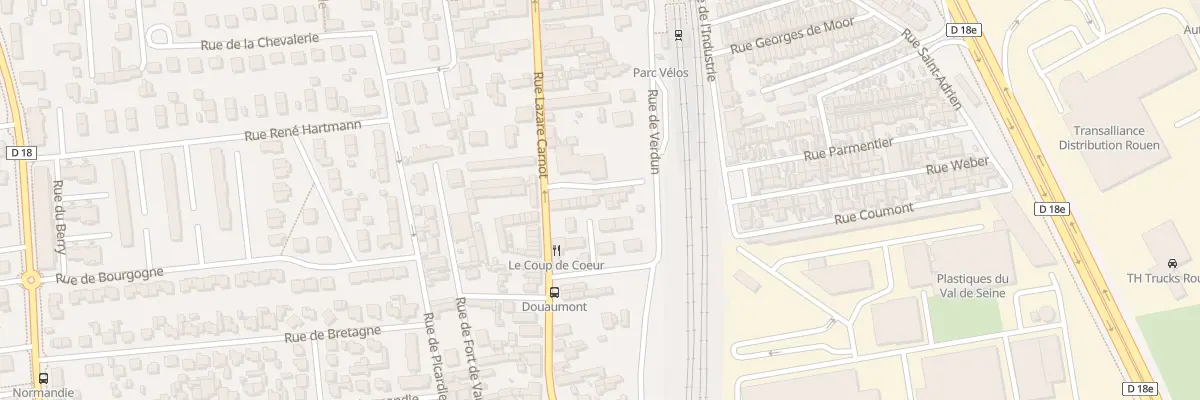 Plan du 215 Rue Lazare Carnot à Saint-Étienne-du-Rouvray