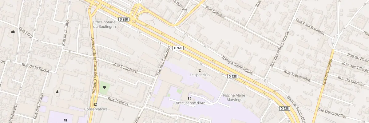 Plan du 45 Bd de Verdun à Rouen