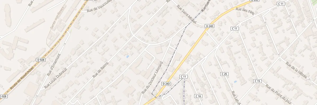 Plan du 9 Rue du Doc Leonard à Rouen