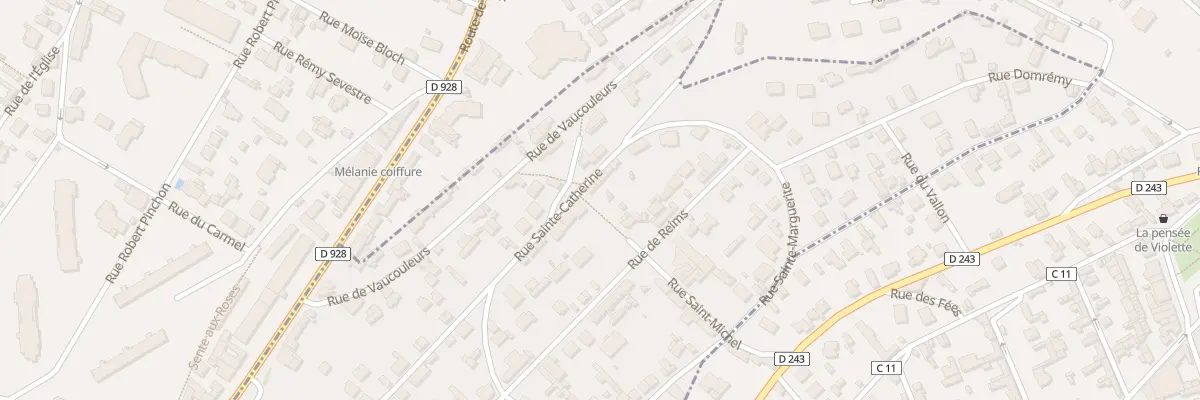 Plan du 28 Rue Sainte Catherine à Rouen