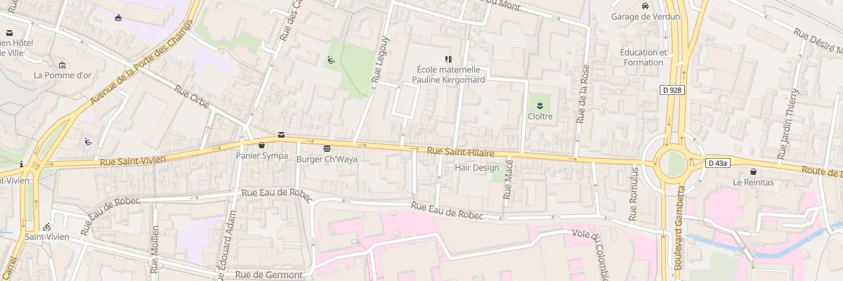 Plan du 86 Rue Saint Hilaire à Rouen