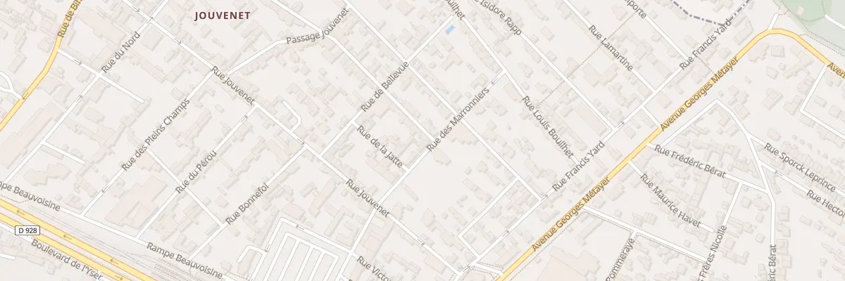 Plan du 1 Rue Abbe Bazire à Rouen