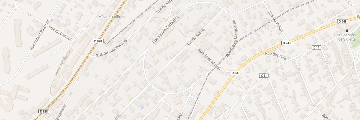 Plan du 84 Rue de Reims à Rouen