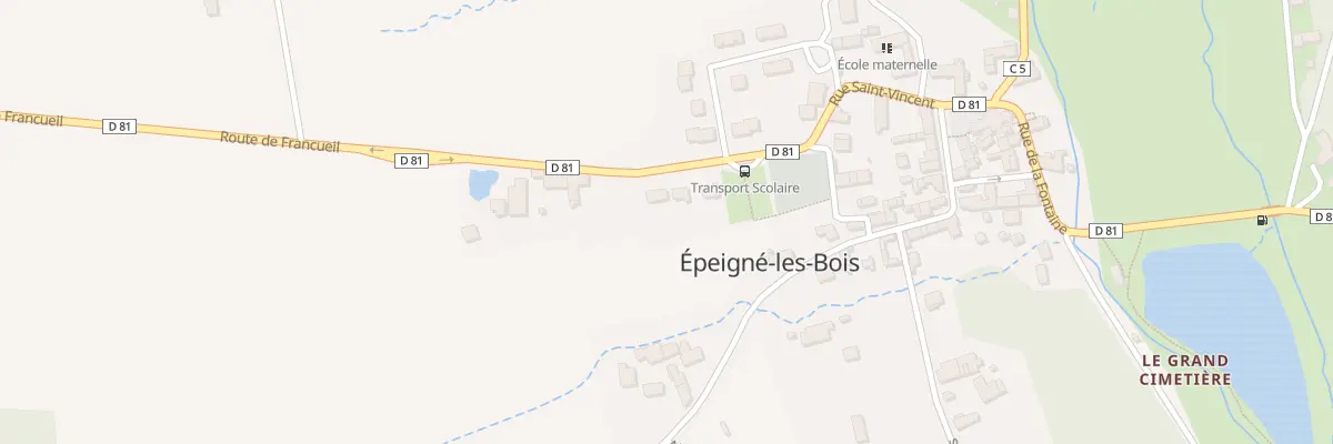 Plan du 7 Rue Saint Vincent à Épeigné-les-Bois