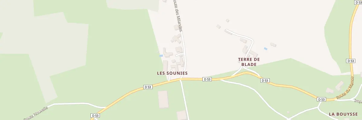 Plan du 64 Les Sounies à Veyrines-de-Domme